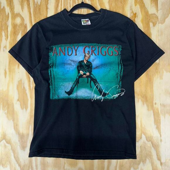 Vintage y2k andy griggs signed the lonely tour 2000s t-shirt - Picture 1 of 4